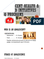 Adolescent Health Programmes in India