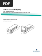 Netsure Control Unit (Ncu) : User Manual, Umm830B Document Code: 11 Ko 7503 JL (Revision B, October 24, 2014)