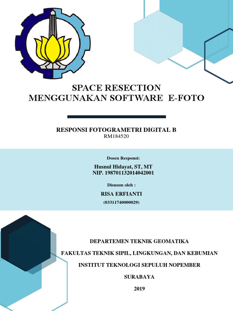 Laporan Space Resection | PDF | Komputer | Teknologi & Rekayasa