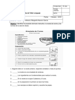 Prueba Receta y Normas 2° Basico