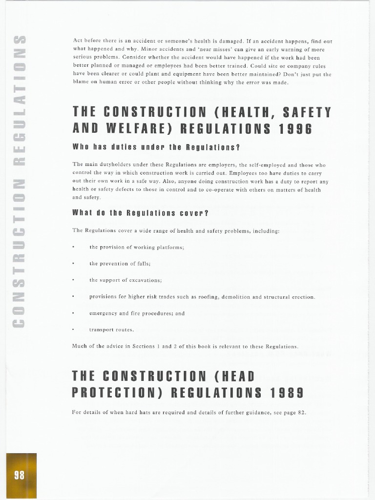 The Construction (Head Protection) Regulations Download Free PDF