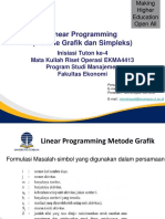 Linear Programming Metode Grafik dan Simpleks