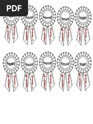 Award Ribbon Tagalog