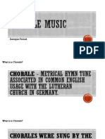 Chorale Music