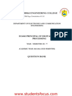 EC6502-Principal of Digital Signal Processing - 2013 - Regulation PDF