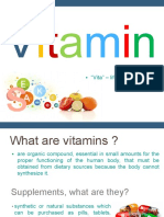 Vitamins: Classification, Functions and Deficiency