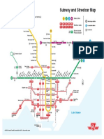TTC SubwayStreetcarMap Printable