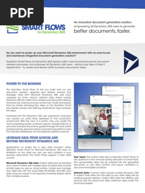 Xpertdoc Smart Flows for Dynamics 365 Brochure 1