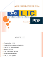 Life Insurance Corporation of India: Presented by - Karthik R