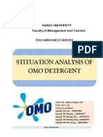 Stituation Analysis of Omo Detergent: Hanoi University Faculty of Management and Tourism