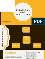 Relations AND Functions: Pend. Matematika 1C