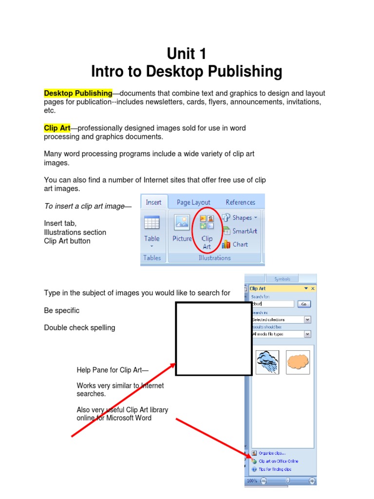 2011 GR 8 Unit 1 Intro To Desktop Lecture Notes | PDF | Graphics | Page ...