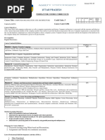 Format For Course Curriculum: Course Level: UG Course Objectives