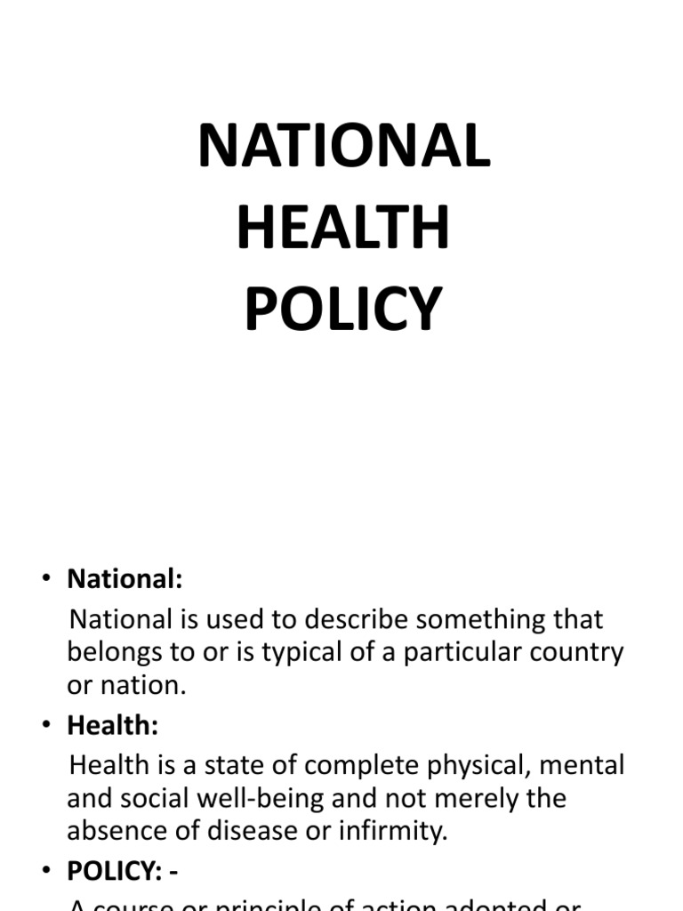 National Health Policy Overview 2024 | PDF | Health Policy | Public Health