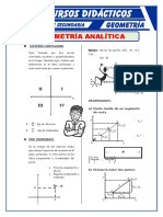 Introducción A La Geometría Analítica para Quinto de Secundaria