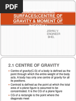 Properties of Surfaces (Centre of Gravity & Moment of Inertia)