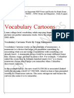 Vocabulary Cartoons: Aspirants Notes