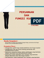 Materi Persamaan Dan Fungsi Kuadrat