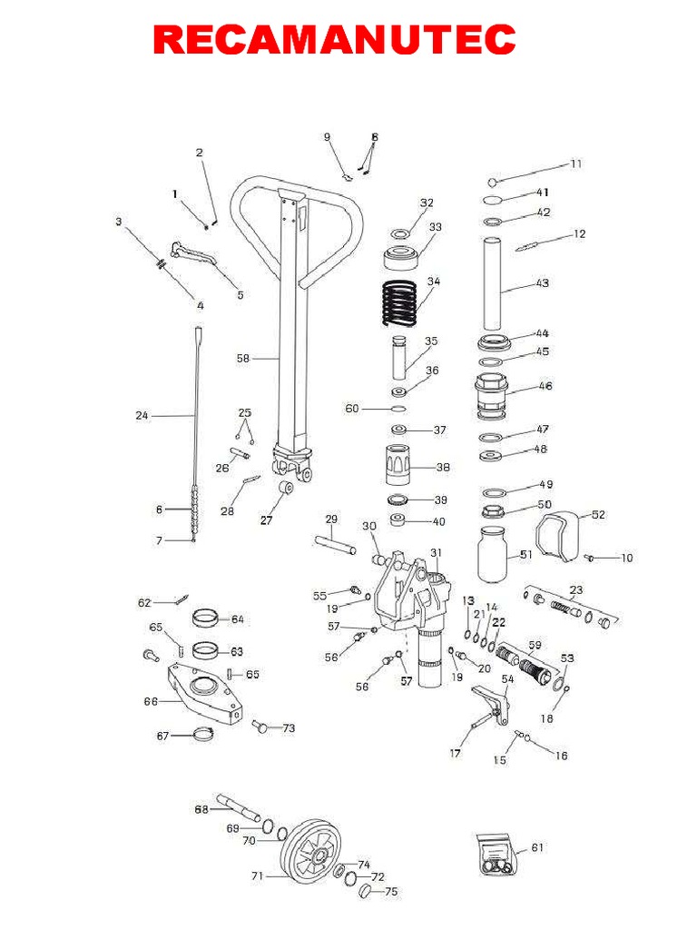 Despiece Transpaleta Manual | PDF