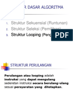 Struktur Dasar Algoritma Perulangan