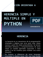 Programación Orientada A Objetos: Herencia Simple Y