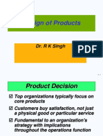 Design of Products: Dr. R K Singh