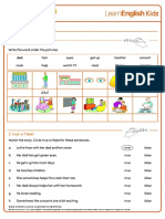 Short Stories My Dad Worksheet PDF