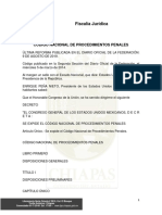 Codigo Nacional Del Procedimeitnos Penales 2019