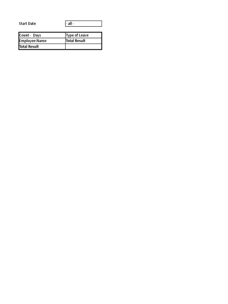 Employee Leave Record Template | PDF