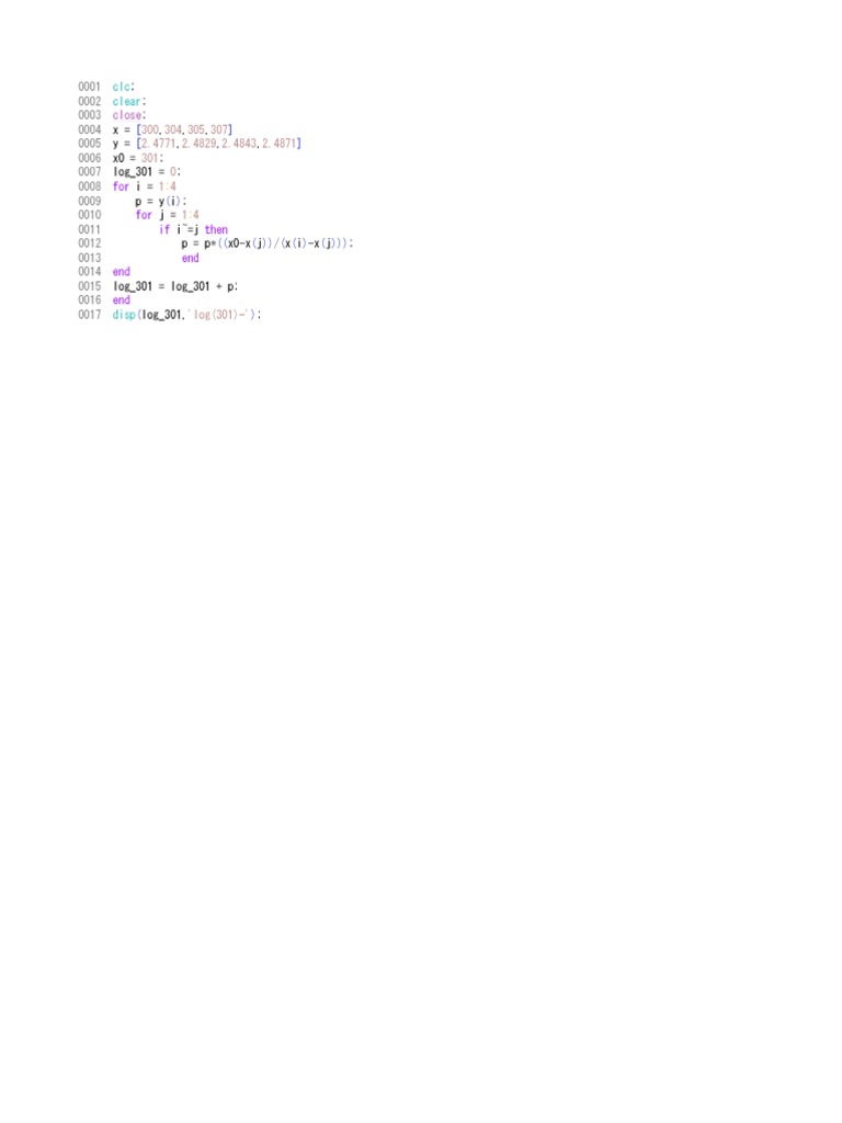 Logarithm and Sine Calculation Code | PDF | Teaching Methods & Materials