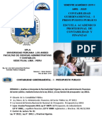 Upla Semana1exp-Ley 28112 Sist Administr Finac - Ley 28411 Sist Presupuesto Ley 30579 Ley Prespuest 2019 Cont Gub - I - Presupuesto Publico 2019 - I