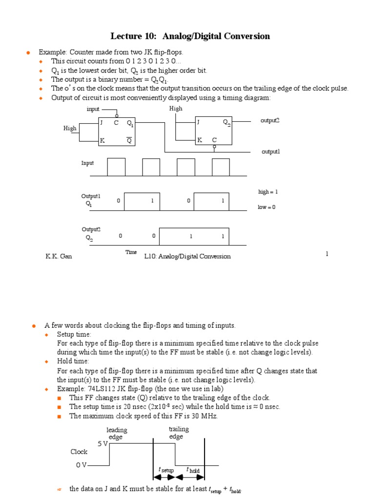 Lecture 10 Analog/Digital Conversion o Input Output2 High PDF