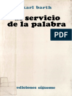 104334702 Barth Karl Al Servicio de La Palabra