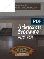 NID AP Admission Brochure 2020-2021