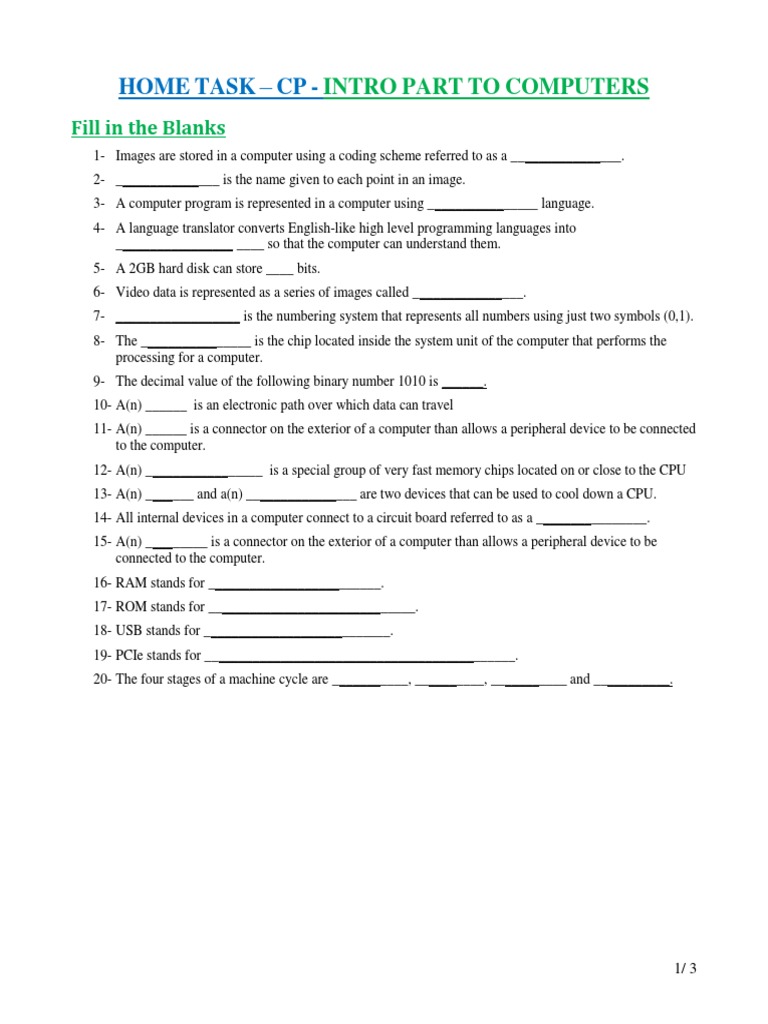 Computer Basics: Key Concepts and Terms | PDF | Central Processing Unit ...