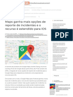 Maps Ganha Mais Opções de Reporte de Incidentes e o Recurso é Estendido Para IOS