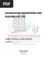 Bhairahawa Engineering and Builders PVT - LTD: Core Contract Documents CLIENT: .