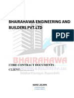Bhairahawa Engineering and Builders PVT - LTD: Core Contract Documents CLIENT: .