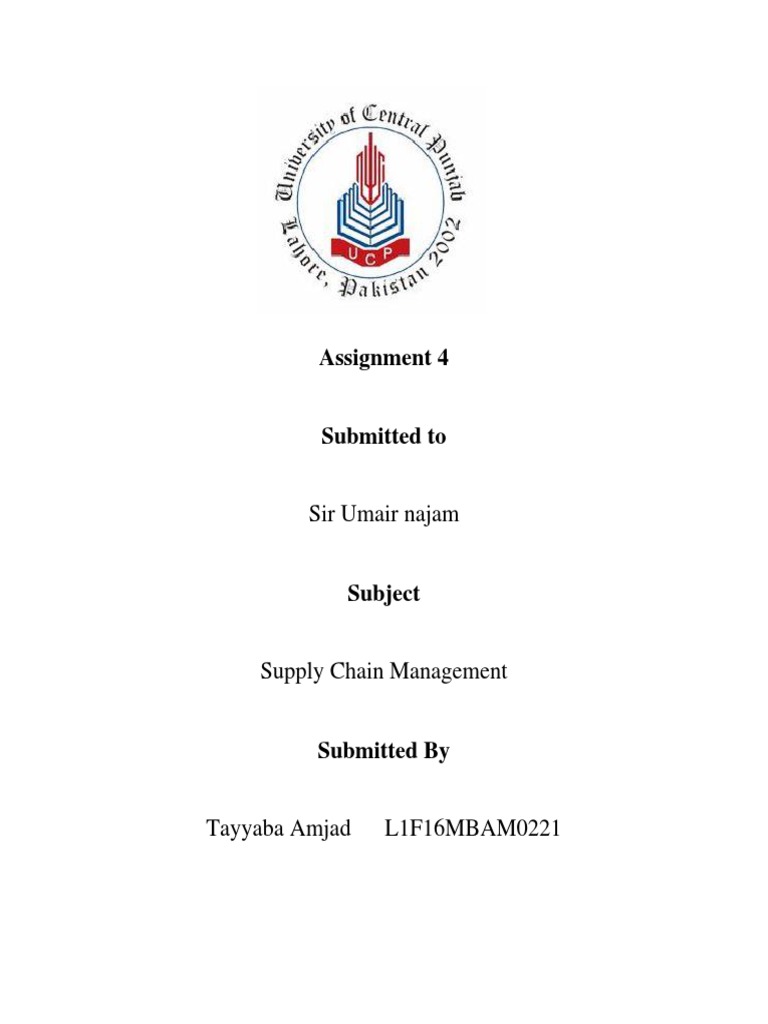 Supply Chain Assignment 4 | PDF | Supply Chain | Prices