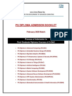 Admission - Booklet - C-DAC Batch February 2019