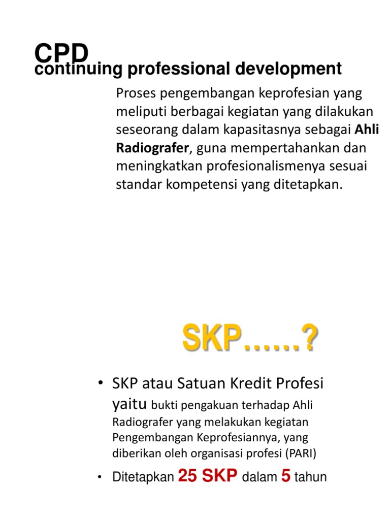Sistem Informasi CPD Online Radiografer | PDF