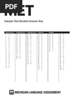 Michigan English Test Sample Questions | PDF | Tests | Test (Assessment)