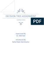 Decision Tree Assignment: Supervised By: Dr. Adel Sakr Introduced By: Nehal Nabil Abd Alzaher