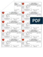 Contoh Kartu Peserta Ujian Sekolah