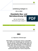 Stuttgart 21 Schlichtung - (6) 2010-11-20 - Eberhard Happe: Eisenbahn-Bau - Und Betriebsordnung (EBO)