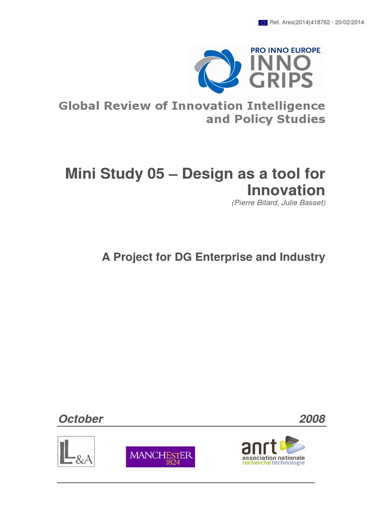 2008 - Design As A Tool For Innovation | PDF | Innovation | Design
