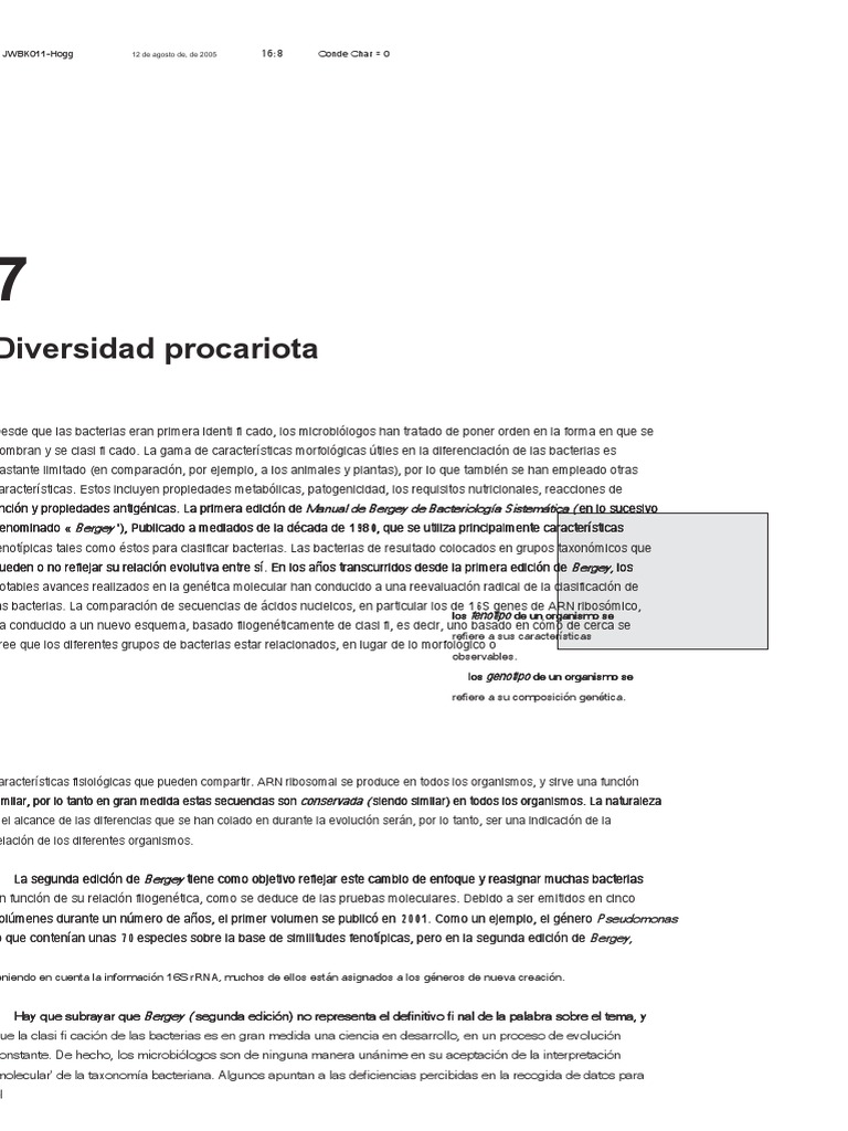 Clasificación Filogenética de Bacterias | PDF | Archaea | Las bacterias