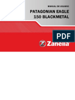Zanella Blackmetal 150 User Manual PDF