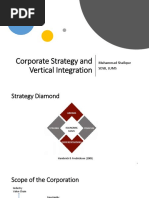 Corporate Strategy and Vertical Integration: Muhammad Shafique SDSB, Lums