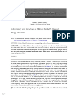 Adamowicz (2011) Subjectivity and Structure in Milton Babbitt's Philomel